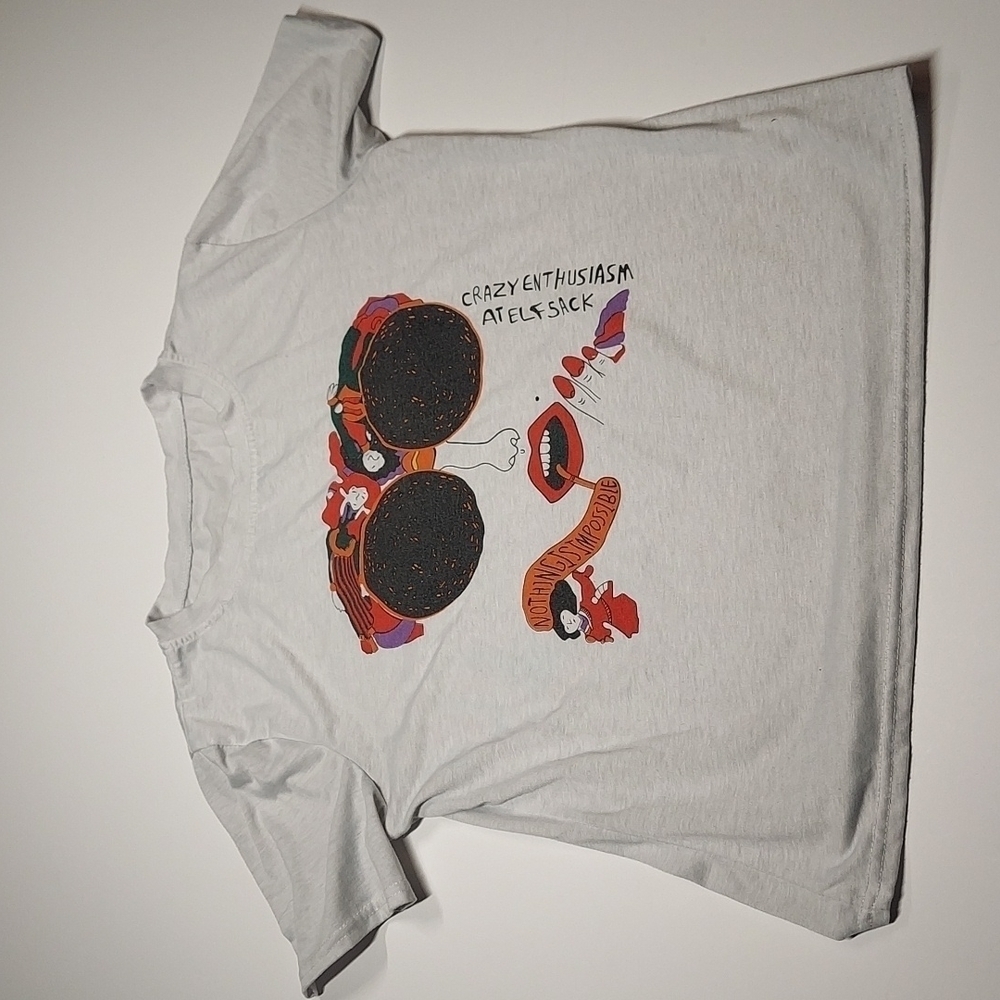 Comic And Letter Print Short Sleeve Tee